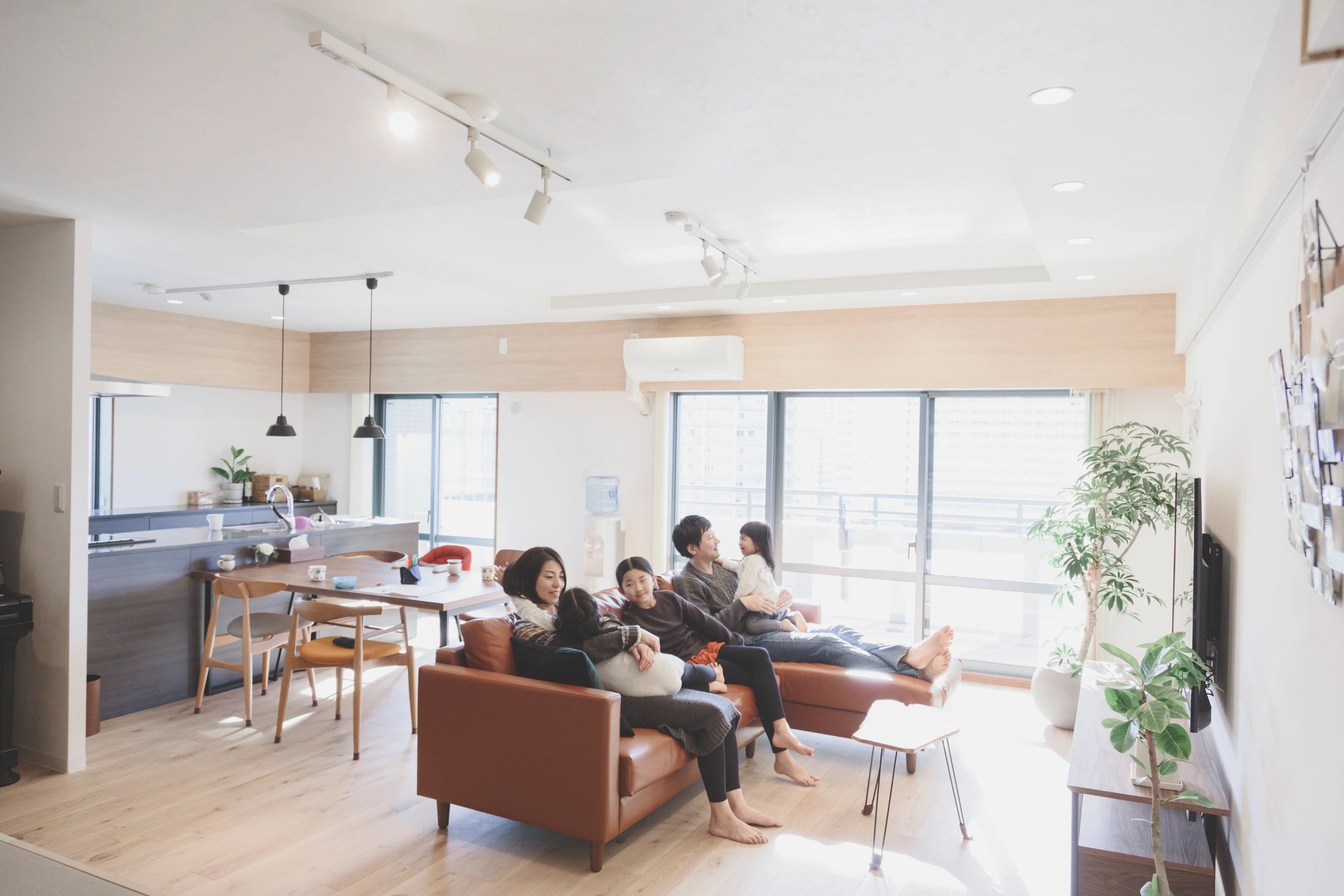 family comfortable living room HVAC